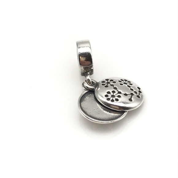 Pandora Breast Cancer Awareness Flower Dangle Charm - Picture 3 of 5